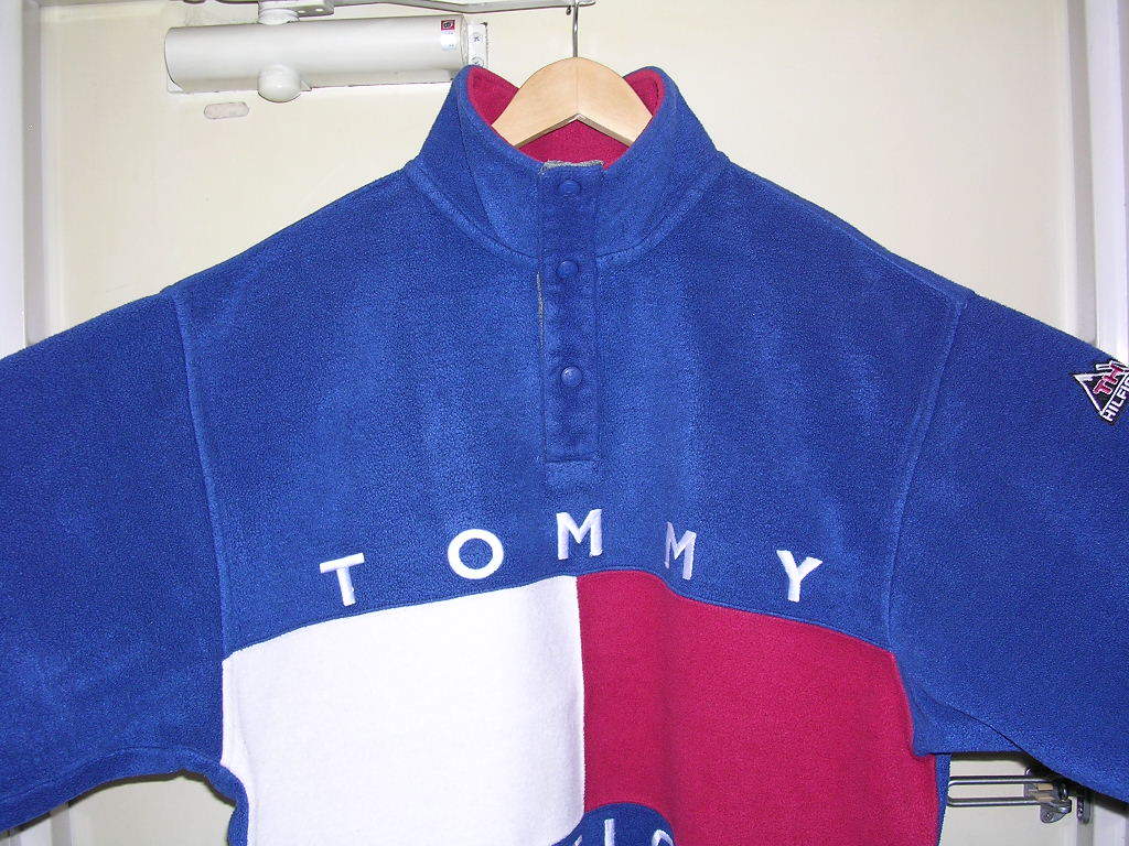 品質満点 90sオールドTommy ハーフジップレトロパーカー