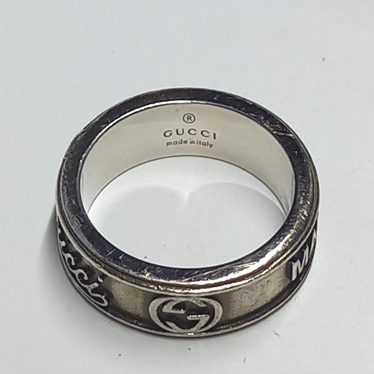 GUCCI グッチ サイズ15 トレードマーク 筆記体 ヴィンテージ GUCCI グッチ サイズ15 トレードマーク 筆記体 ヴィンテージ