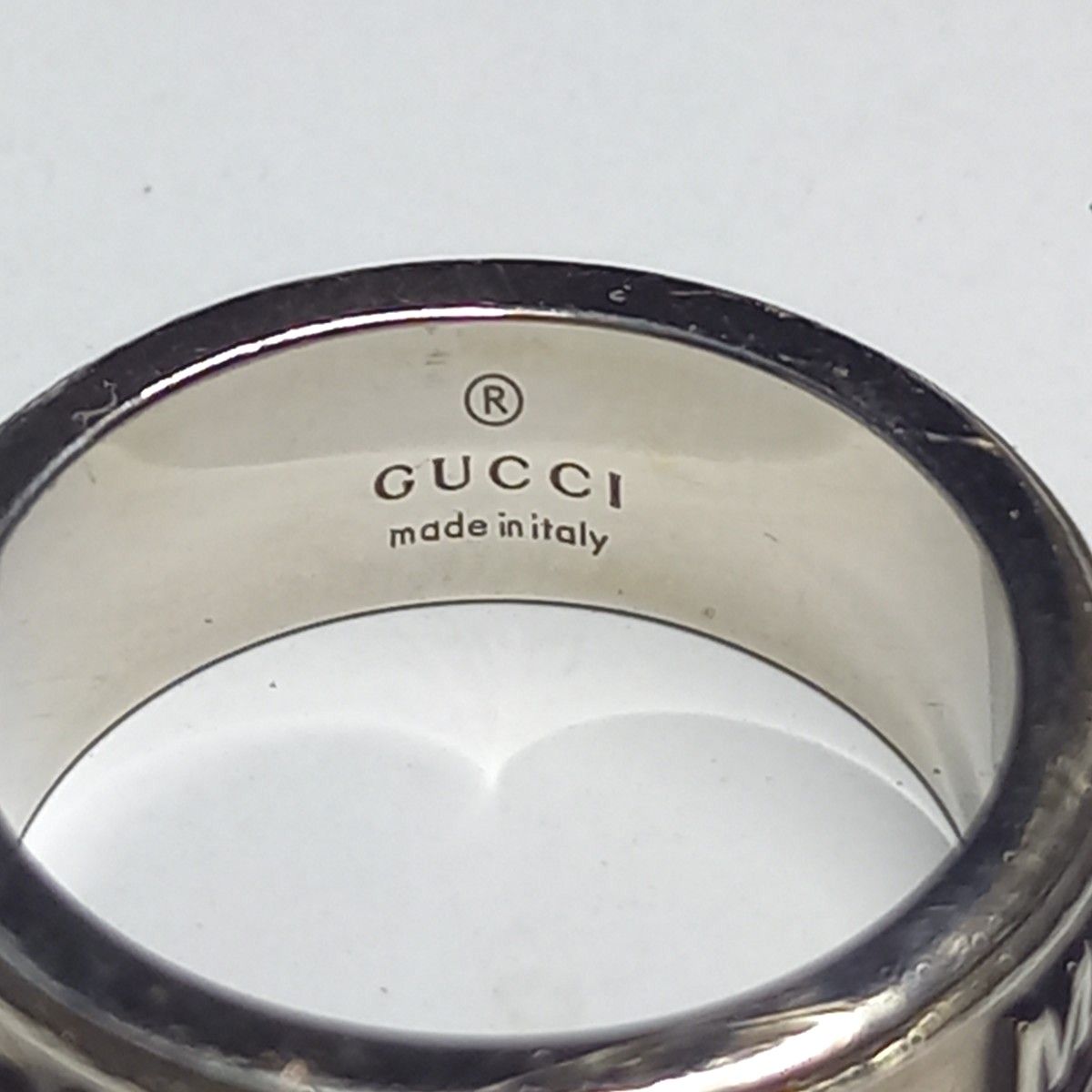 GUCCI グッチ サイズ15 トレードマーク 筆記体 ヴィンテージ GUCCI グッチ サイズ15 トレードマーク 筆記体 ヴィンテージ