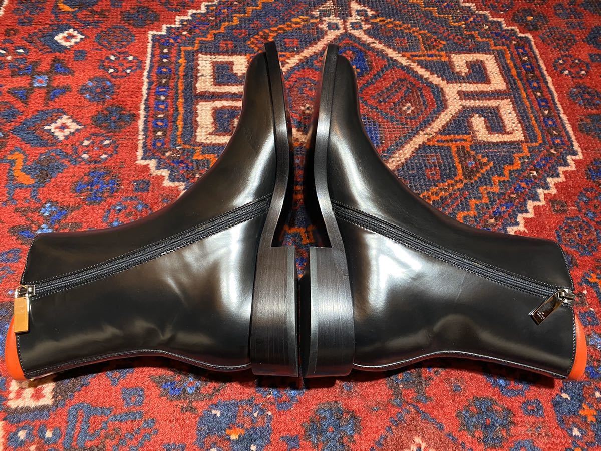 新品未使用GUCCI SIDE ZIP LEATHER BOOTS MADE IN ITALY/グッチサイド