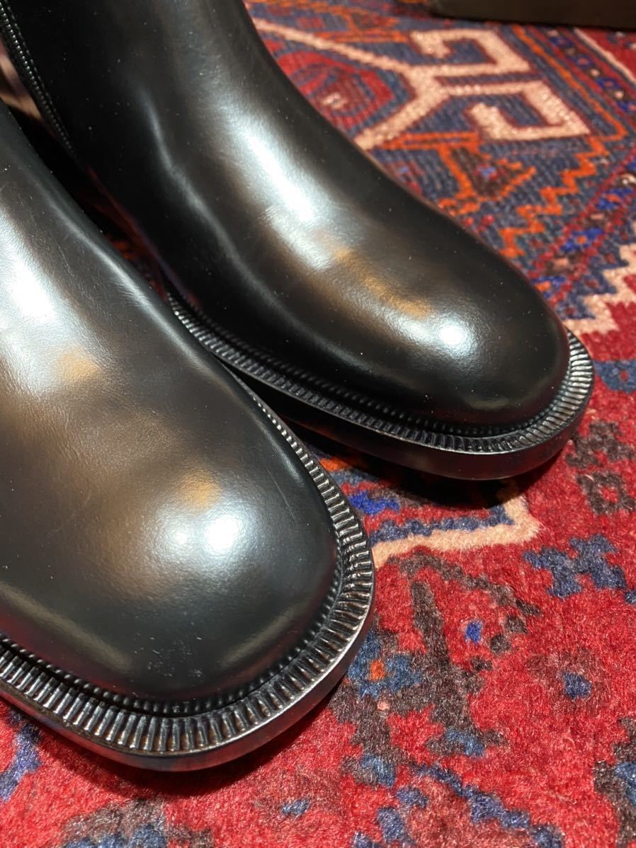 新品未使用GUCCI SIDE ZIP LEATHER BOOTS MADE IN ITALY/グッチサイド
