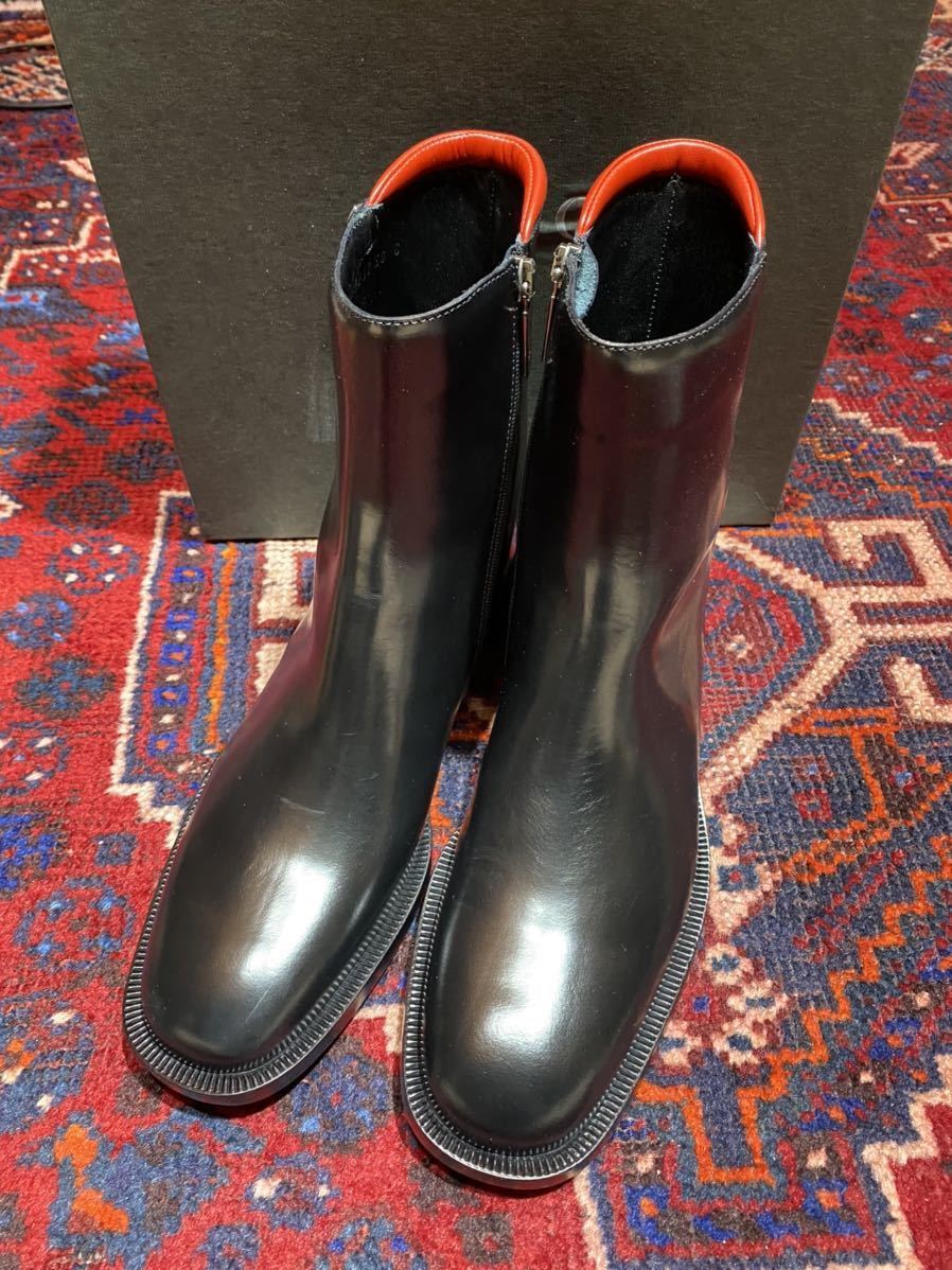 新品未使用GUCCI SIDE ZIP LEATHER BOOTS MADE IN ITALY/グッチサイド