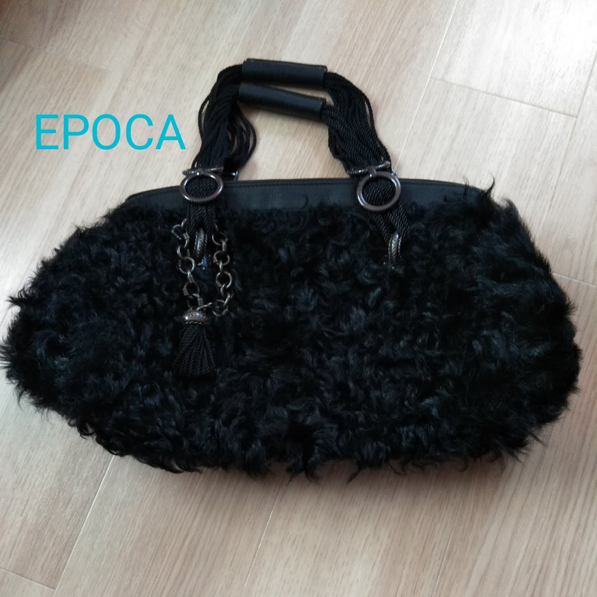 美品　EPOCA　リアルファーバッグ