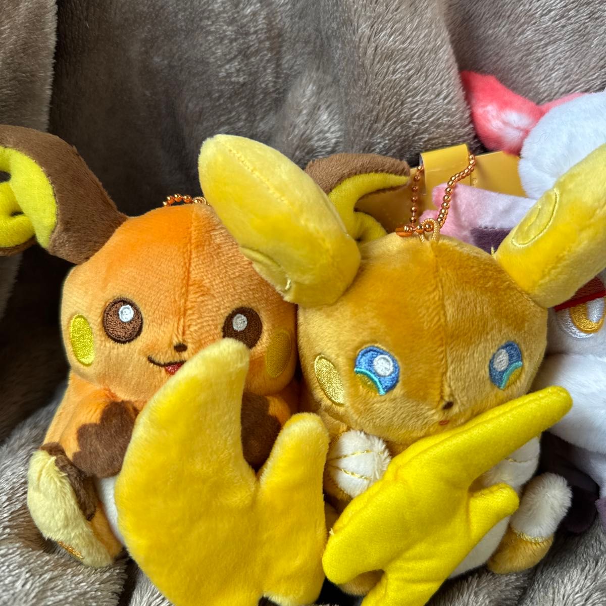 磁石でくっつくペアマスコット にたものどうし ライチュウ 磁石でくっつくペアマスコット にたものどうし ライチュウ