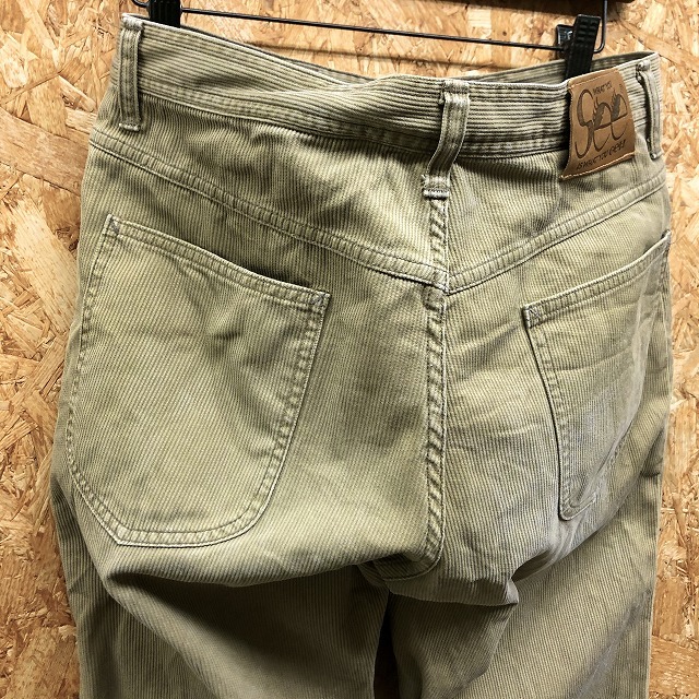 [ made in Japan ] Inpaichthys Kerri Inpaichthys Kerri S size men's flare pants boots cut corduroy cotton × poly- green khaki 