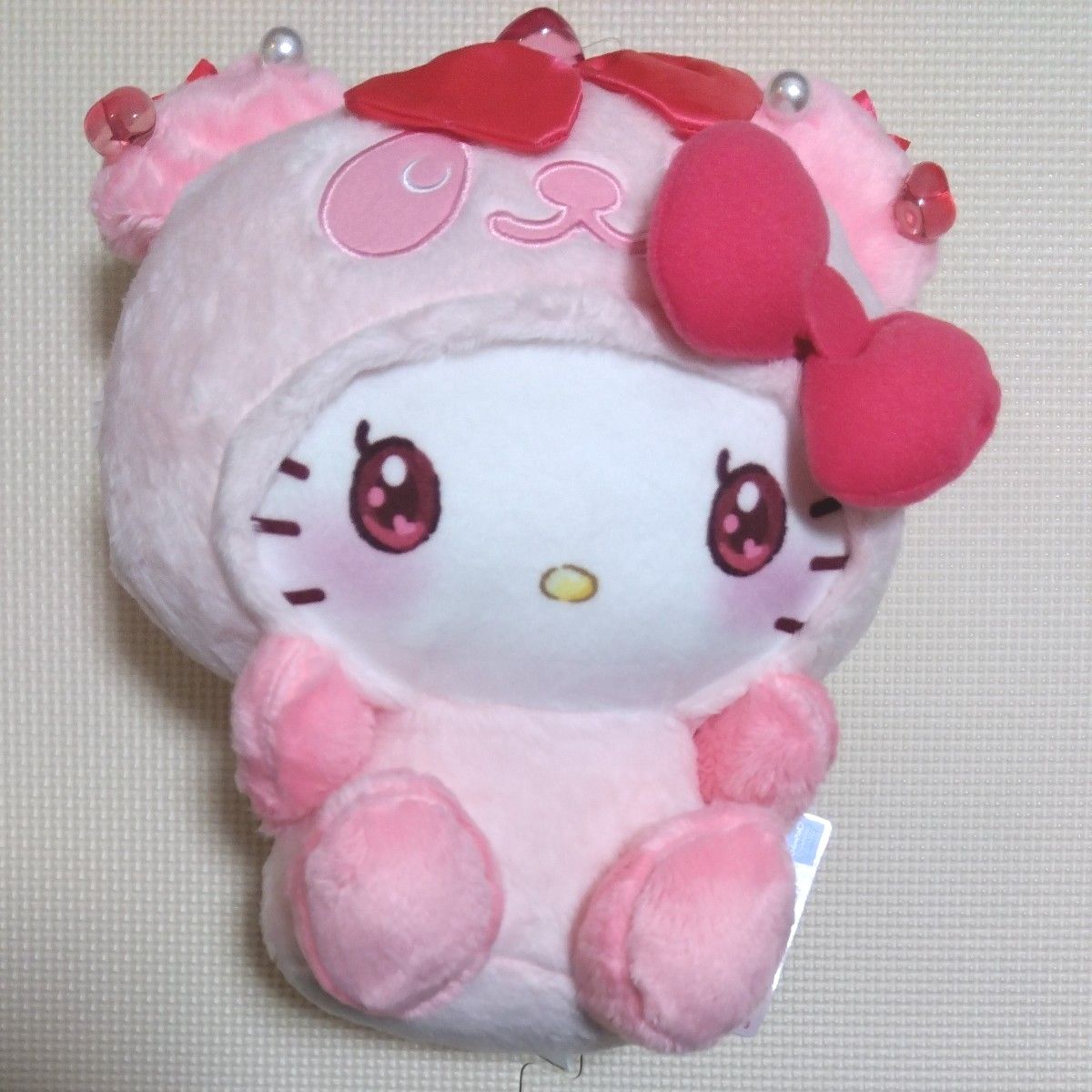 サンリオ パンダ ハローキティ キラもこリボンBIGぬいぐるみ サンリオ パンダ ハローキティ キラもこリボンBIGぬいぐるみ