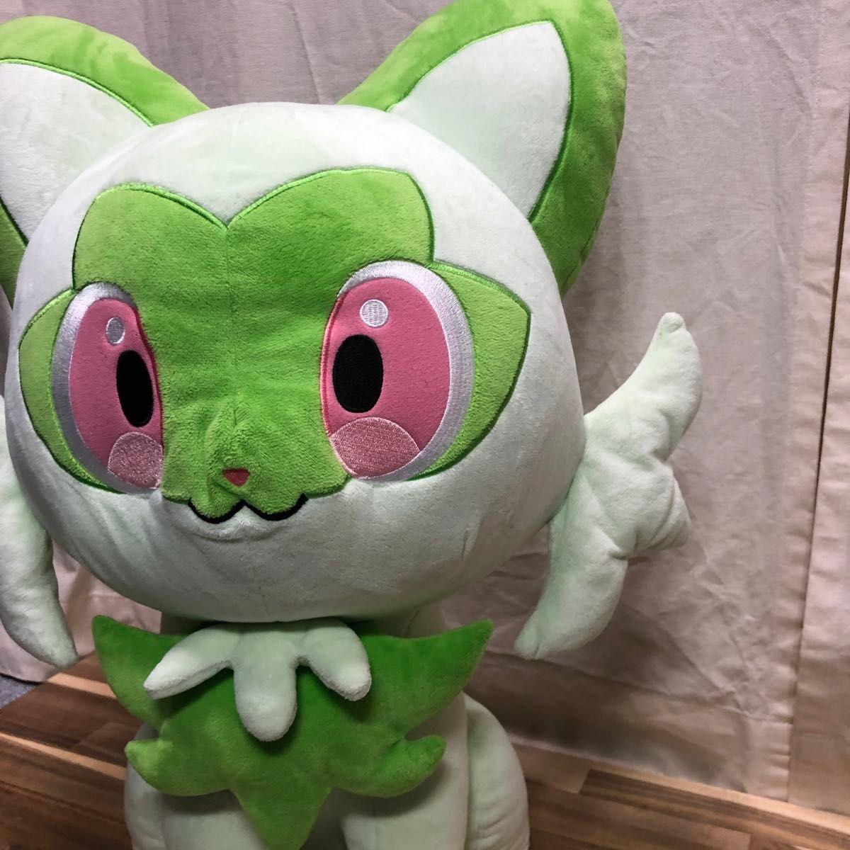 ポケモンセンター ぬいぐるみ 等身大ニャオハ・マスコット ポケモンセンター ぬいぐるみ 等身大ニャオハ・マスコット