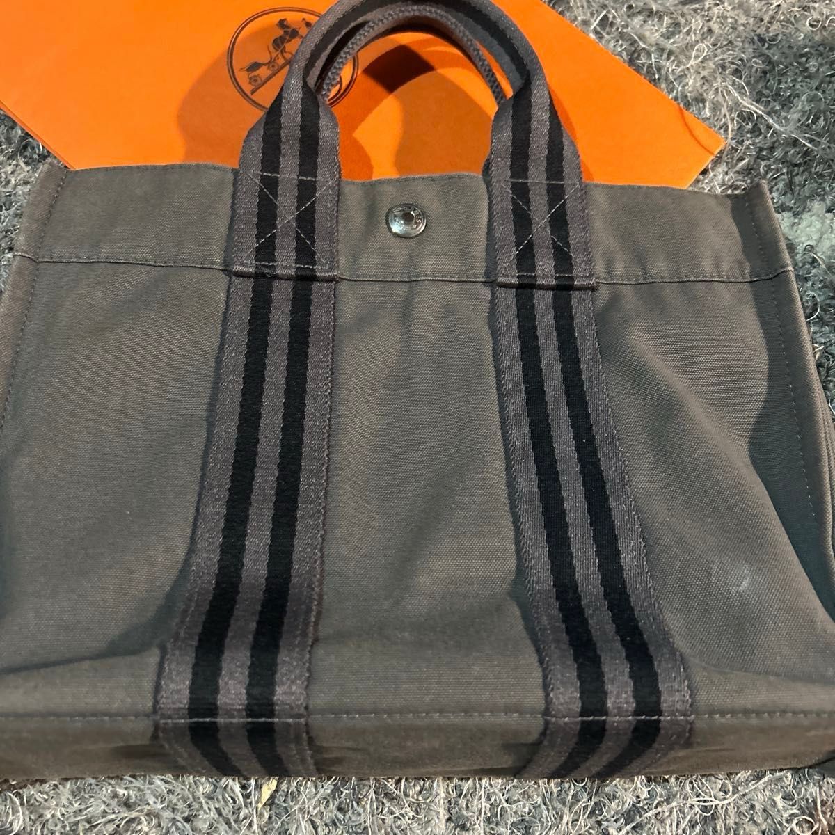エルメス HERMES エールライン ミニトートバッグ キャンバス エルメス HERMES エールライン ミニトートバッグ キャンバス