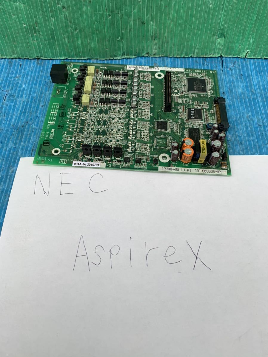 動作品 NEC Aspire-X 4単体電話機ユニット IP3WW-4SLIU-A1_画像1