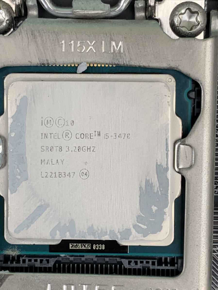  рабочий товар    материнская плата 　MSI H77MA-S40 CPU i5-3470