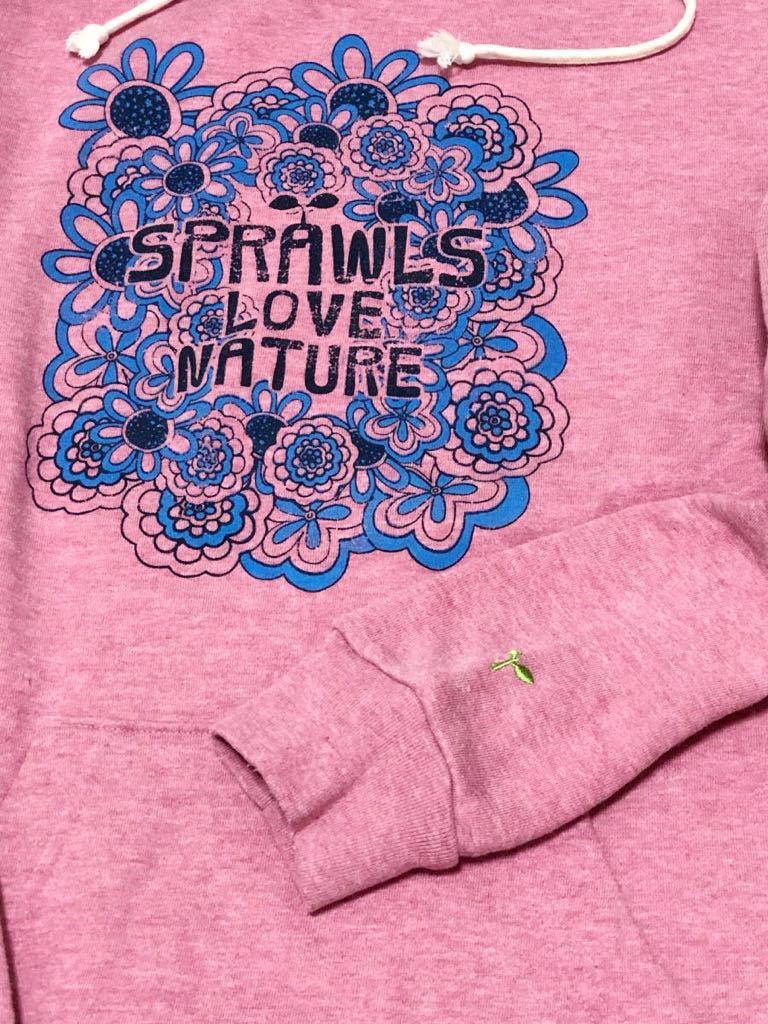 中古美品☆Sprawls☆レディースプルパーカー HピンクXS スプロールズ ...