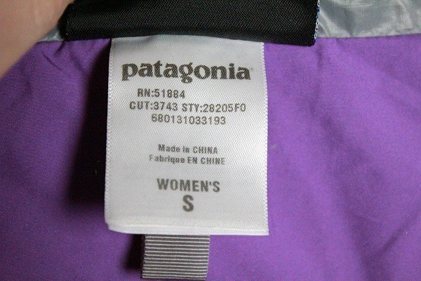 2010年 patagonia パタゴニア リディア・パーカ 灰 (WOMEN'S S) 28205 中綿コート_画像7