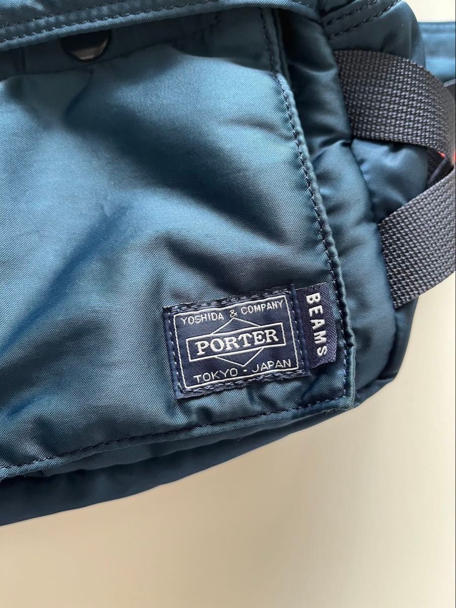 美品》PORTER ポーター PORTER×BEAMS ビームス ウエストバッグ 美品》PORTER ポーター PORTER×BEAMS ビームス ウエストバッグ