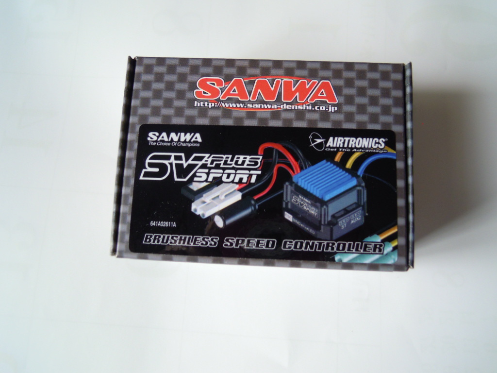 三和（サンワ）SV-PLUS SPORT 2.4G-FH4 受信機内蔵(RX-472)ブラシレスアンプ（ESC）　SSL搭載　未使用　レシーバー　テレメトリー