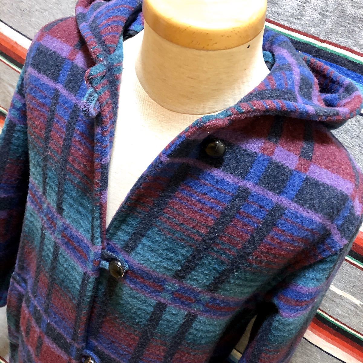 70’s～80’s L.L.Bean Wool コート 検索:古着 Made in USA エルエルビーン ネイティブ ビンテージ アウトドア フード付き 70年代 80年代