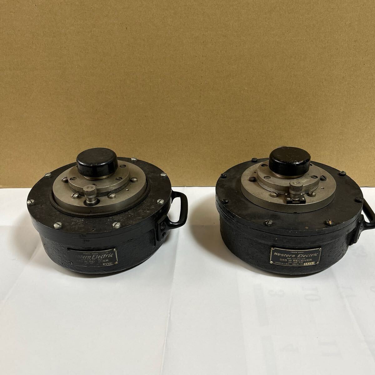 ①希少!ペア!☆Western Electric☆『555 W Receiver ①希少!ペア!☆Western Electric☆『555 W Receiver