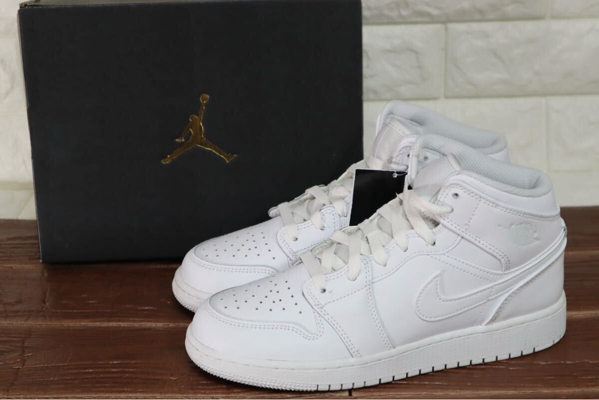 新品 22 5cm NIKE ナイキ AIR JORDAN 1 MID GS エアジョーダン1 新品 22 5cm NIKE ナイキ AIR JORDAN 1 MID GS エアジョーダン1