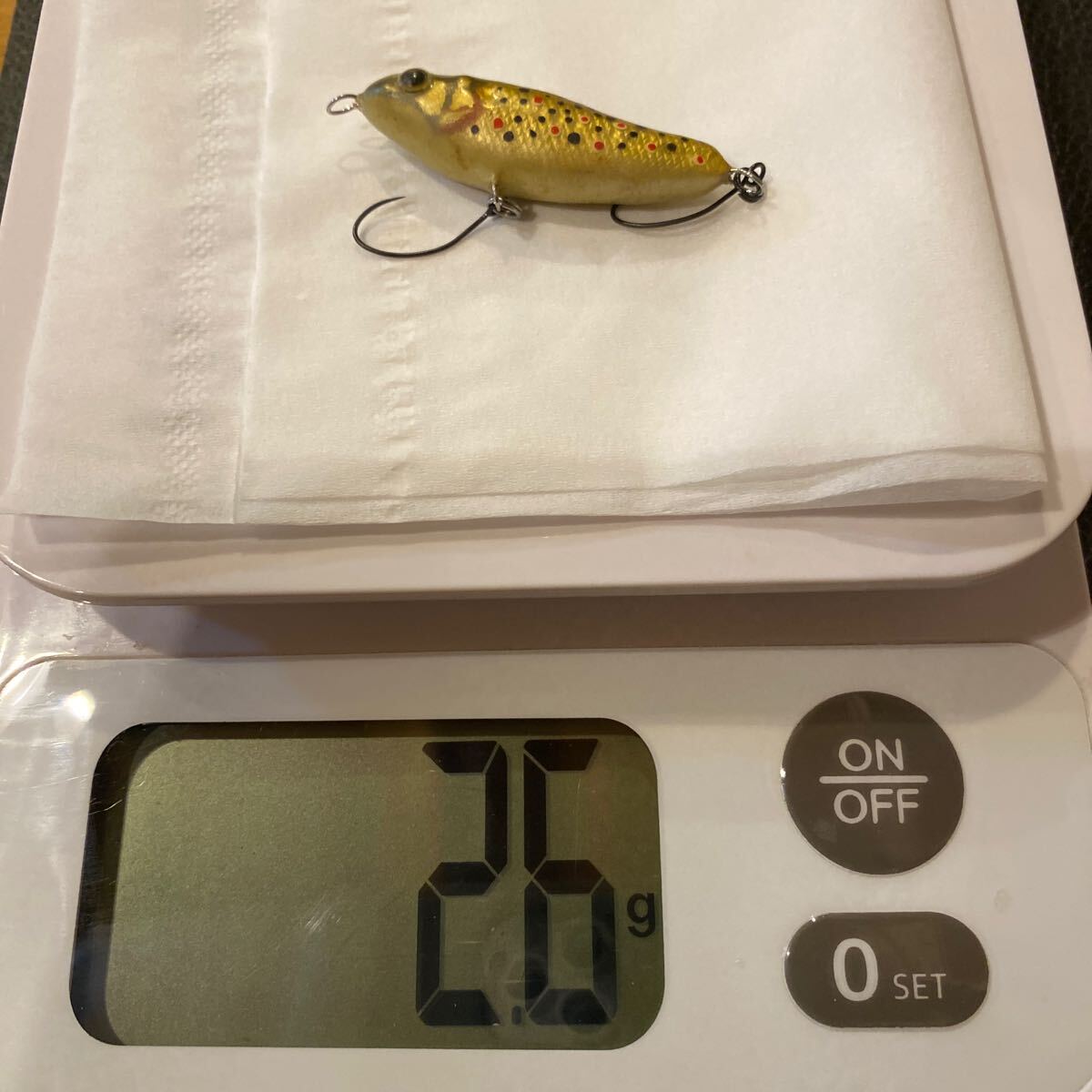 ハンドメイド　ペンシルベイト　ブラウンカラー　2.6g エリアトラウトなどに_画像8