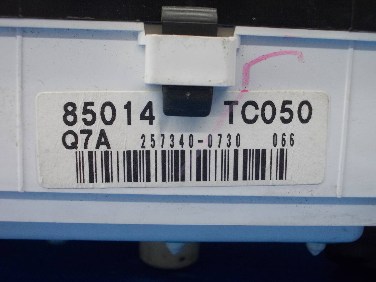 TT1/TT2 サンバー　スピードメーター　MT車　走行距離：16，585㎞　現(xiàn)物品番：85014TC050　Q7A　257340-0730　066