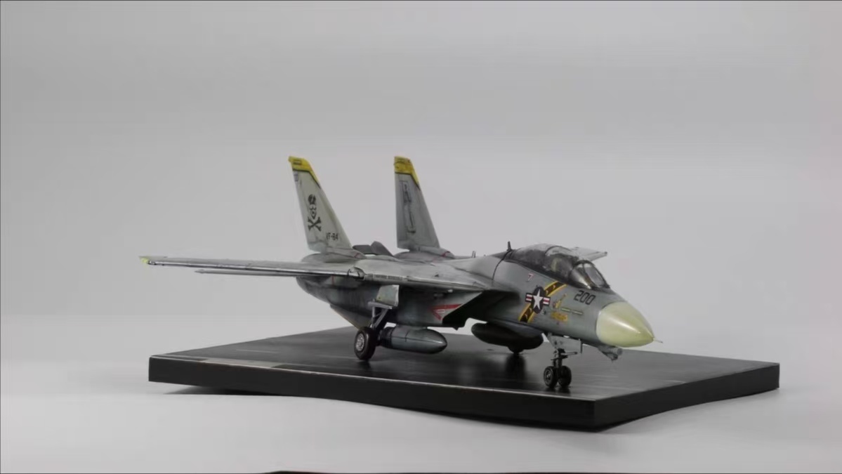  Hasegawa 1/72 America военно-морской флот F-14A Tomcat сборка покрашен конечный продукт 