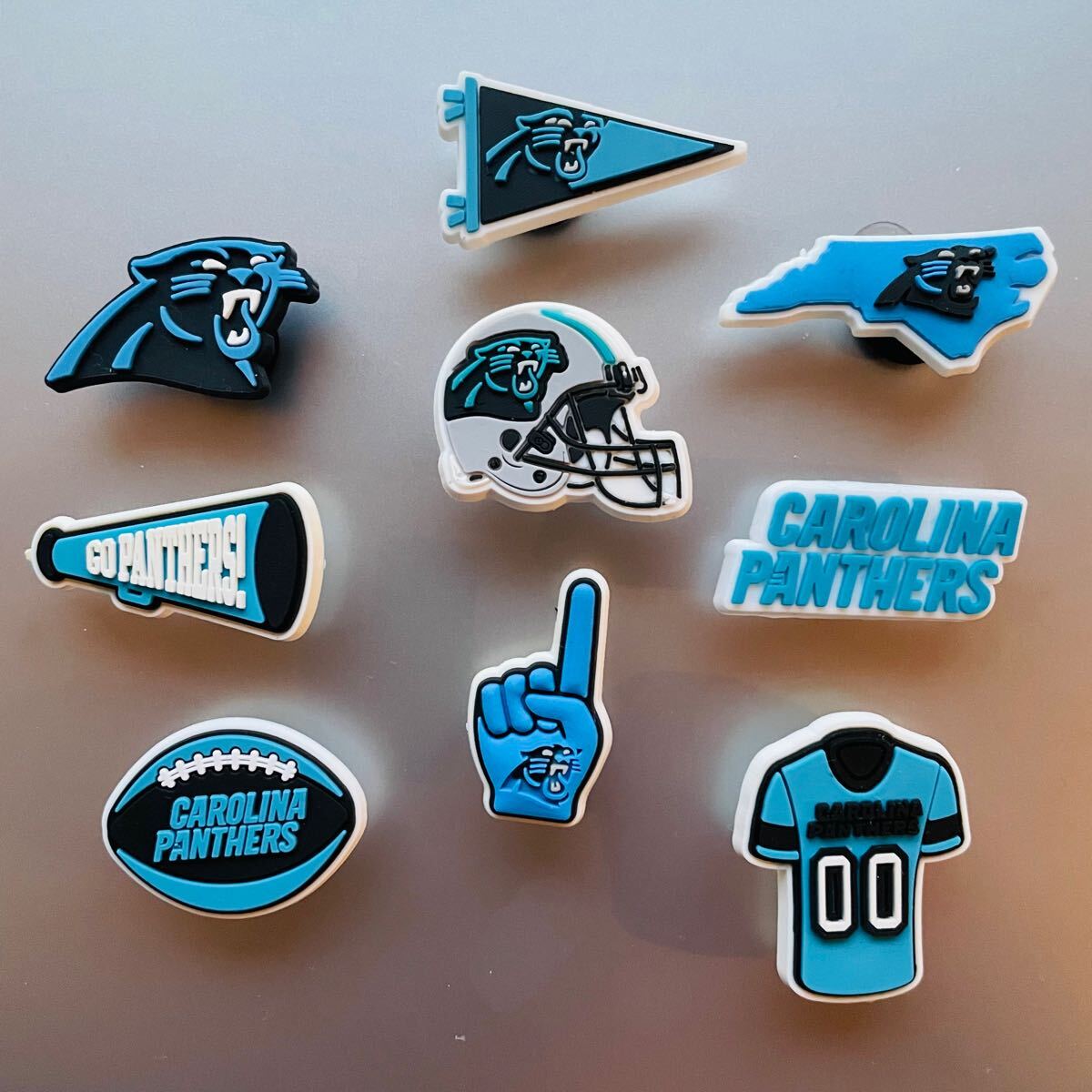 NFL カロライナパンサーズチームジビッツ　チャーム サンダルアクセサリー　「全16種」