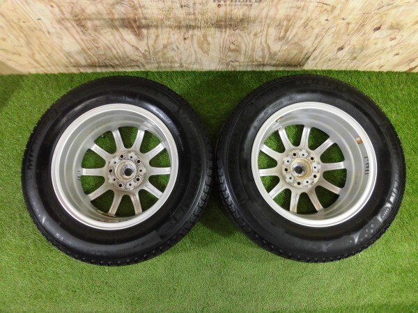 MANARAY SPORT smart アルミホィールスタッドレス15インチ4本セット 5H PCD114.3 ミシュラン X-ICE 205/65R15 2015年製造 中古品 ZC000732_画像6