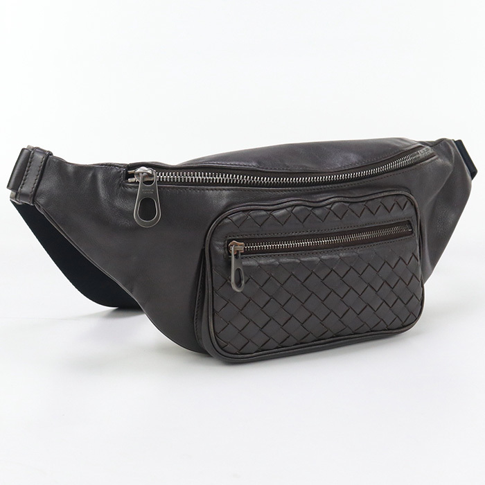 中古 BOTTEGA VENETA ボッテガ?ヴェネタ ボディバッグ 222310 V4644 2078 ベルトバッグ イントレチャート ユ