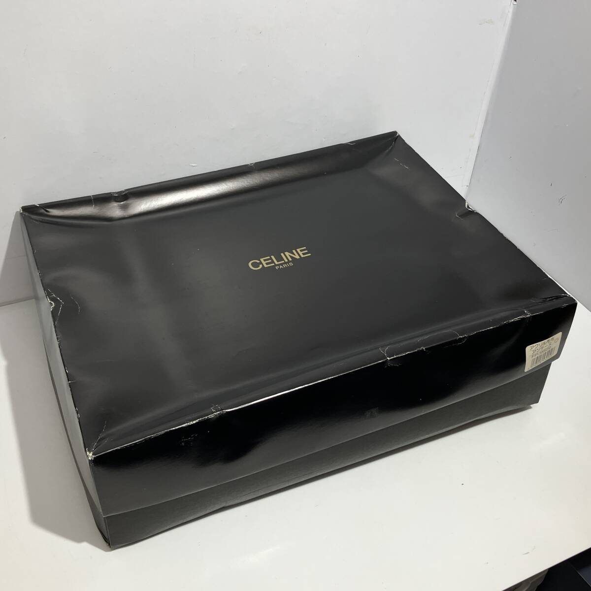 (志)【未使用】CELINE/セリーヌ パフタッチ アクリル毛布 アンテーヌ 140cm×200cm シングル ロゴ刺繍 ベージュ 寢具 (I)0224E