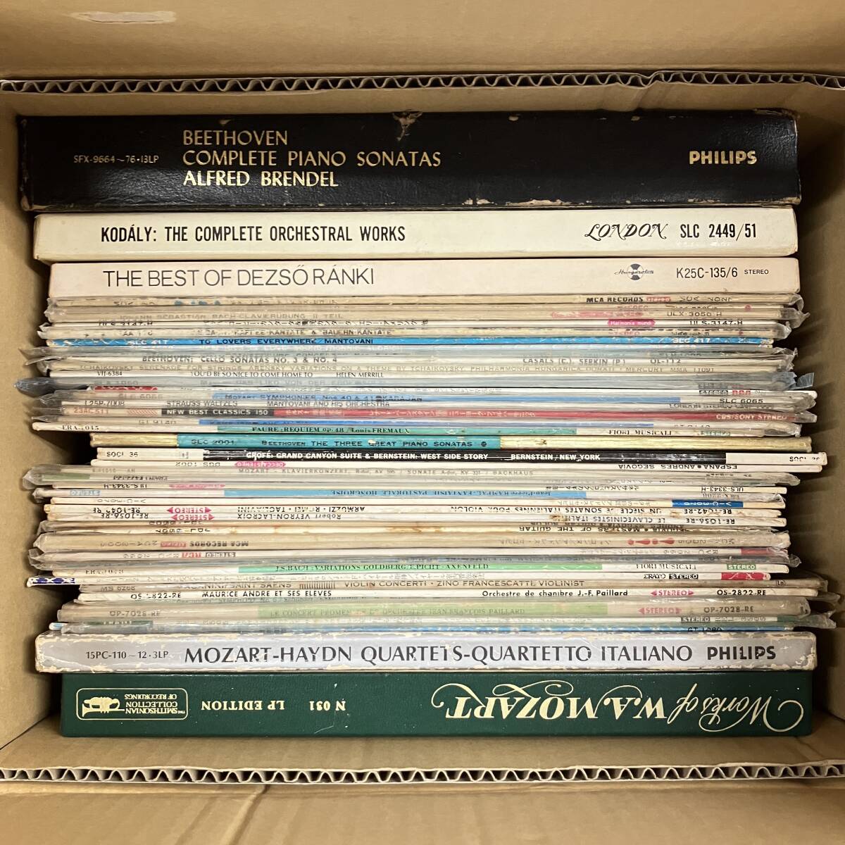 志)[おまとめ品]帯付有！LPレコード クラシック BOX有 大量 46点