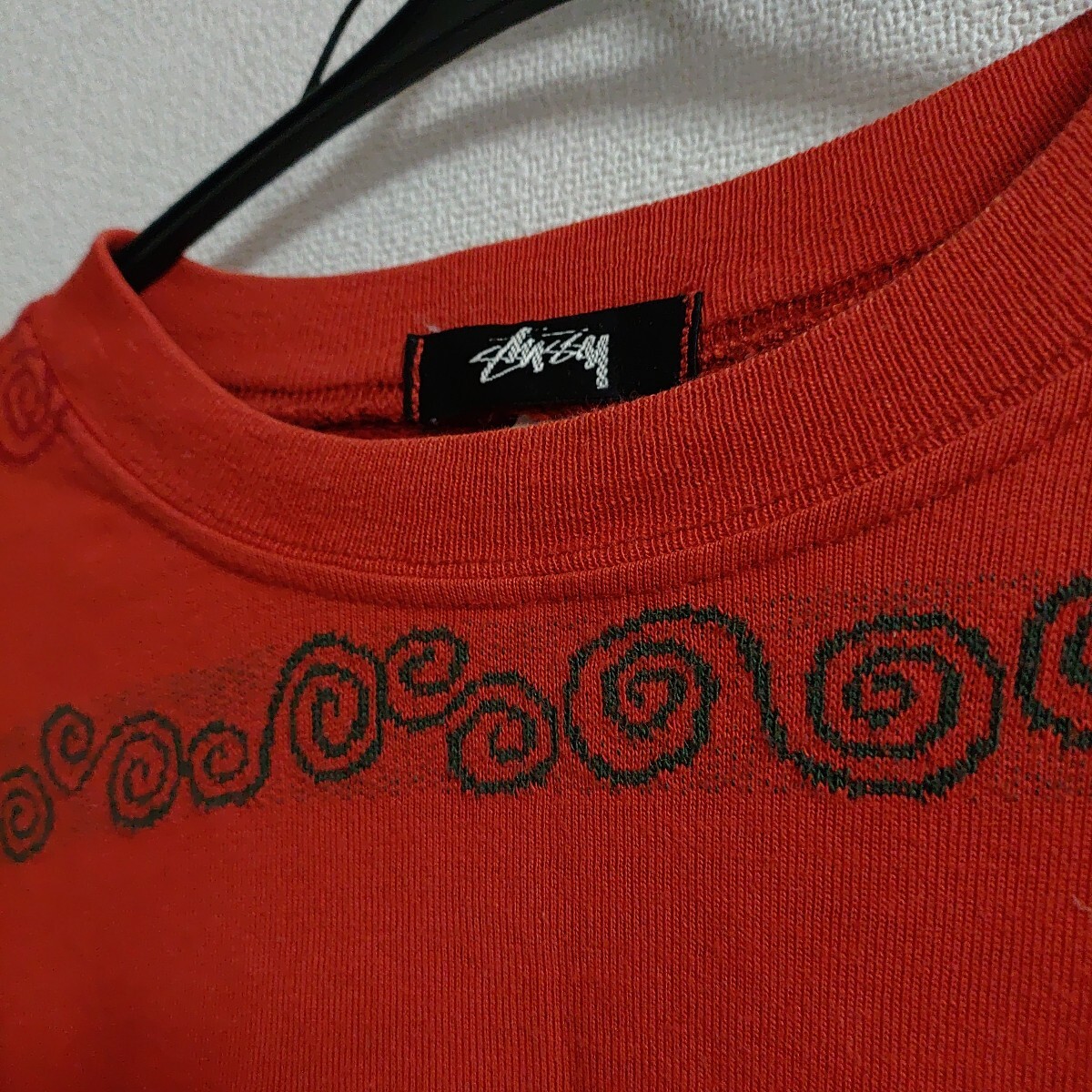 ビンテージ stussy 80年代 初期黒タグ ジャガード L 美品 ビンテージ stussy 80年代 初期黒タグ ジャガード L 美品