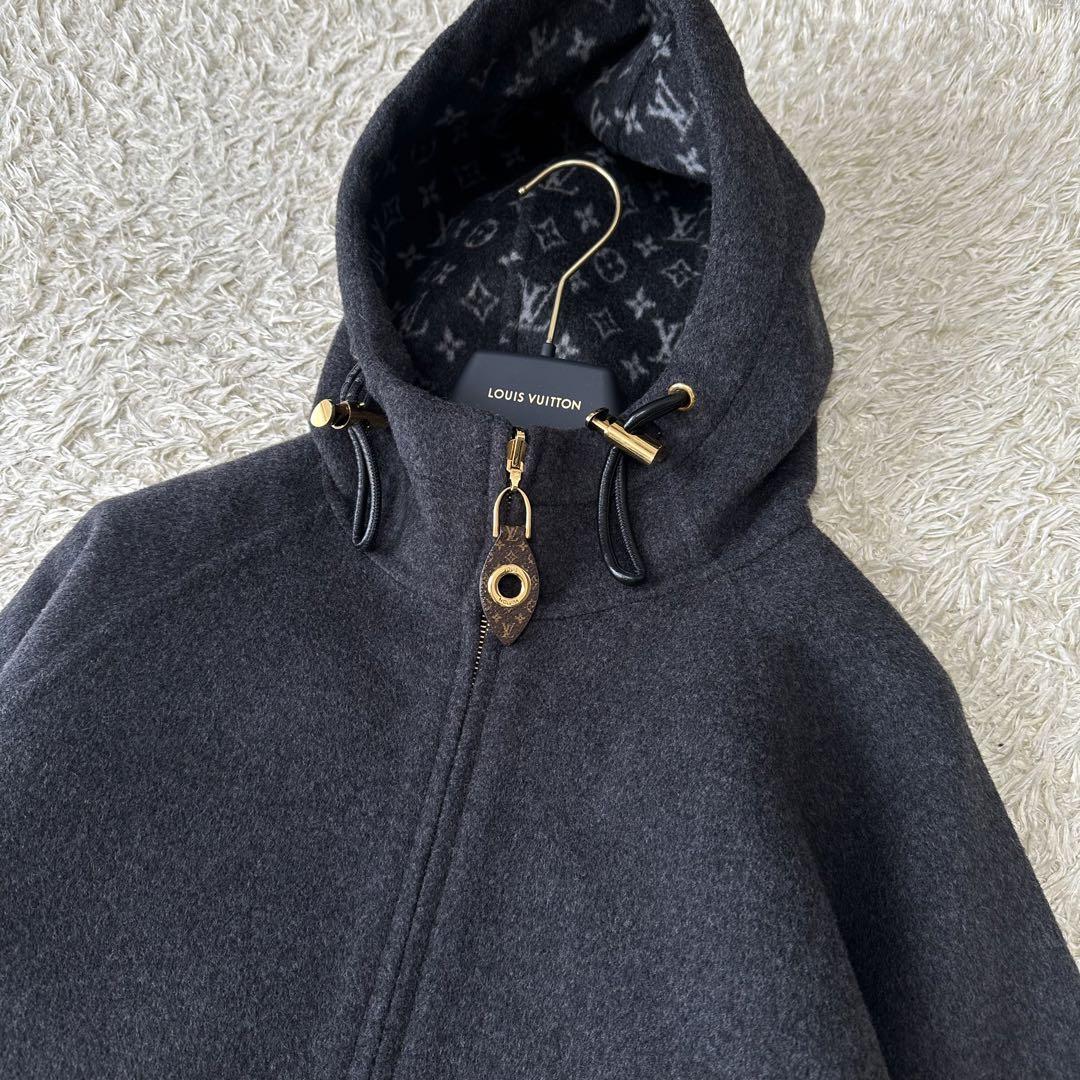 新品 未使用 LOUIS VUITTON ルイヴィトン リバーシブル フーデッド ジャケット パーカー モノグラム アウター ブルゾン フード 