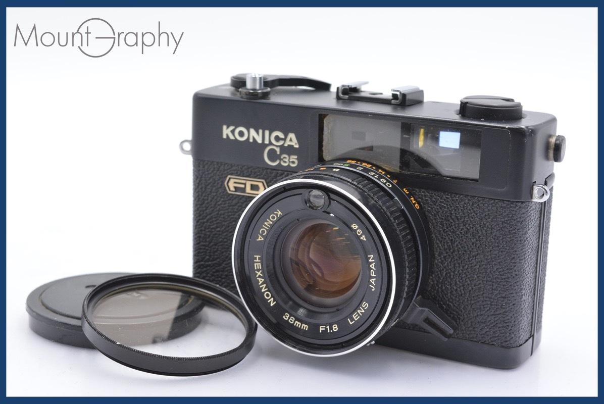 ☆特別特価☆ コニカ Konica C35 FD 38mm F1.8 ブラック 前