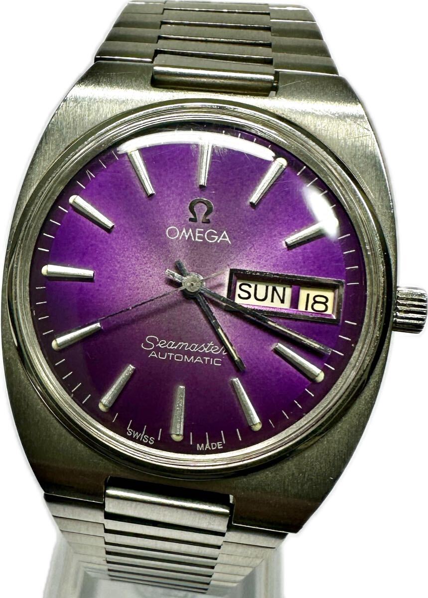 1円〜 Y 希少 紫文字盤 OMEGA オメガ シーマスター パープル 1円〜 Y 希少 紫文字盤 OMEGA オメガ シーマスター パープル