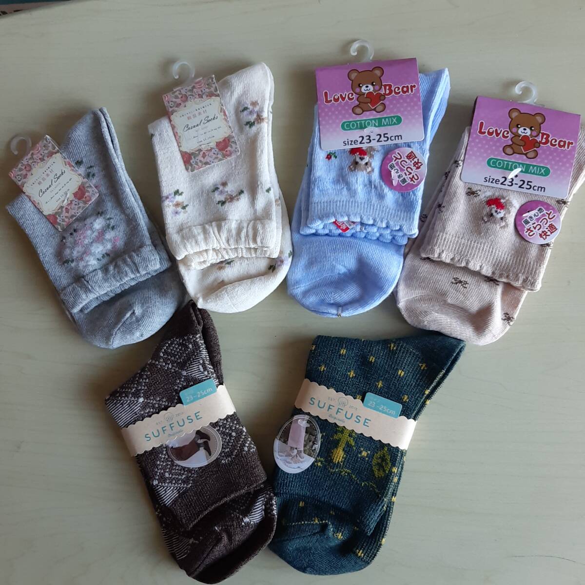 ソックスまとめて6足￥1000