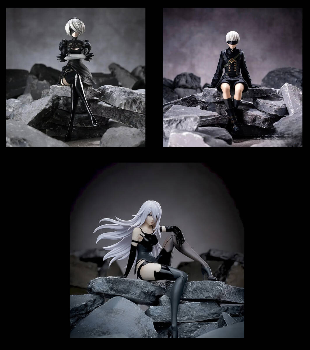 ニーアオートマタ ちょこのせプレミアム フィギュア 3体セット ニーアオートマタ ちょこのせプレミアム フィギュア 3体セット