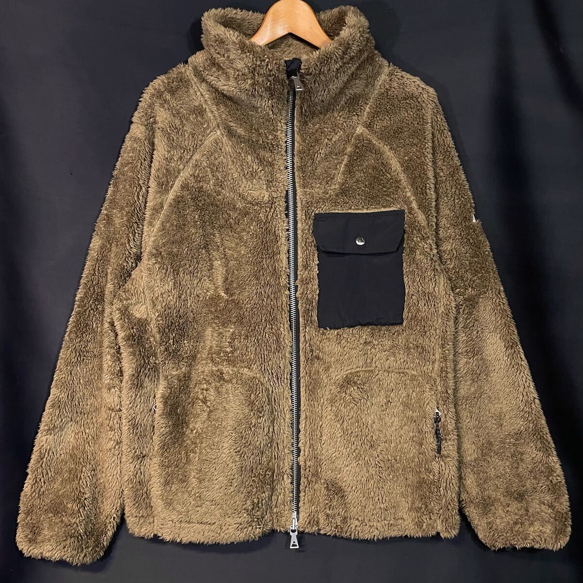 Cape HEIGHTS ボア フリースジャケット ダブルジッパー ケープハイツ ジップアップ フルジップ 胸ポケット ロゴボタン アウトドア 柳10740