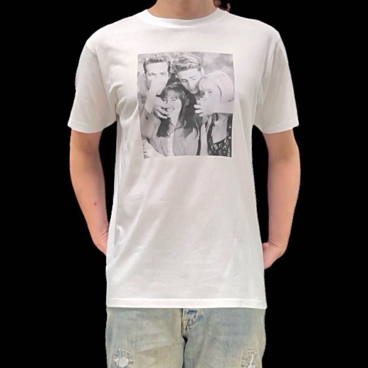 未使用 新品 ビバリーヒルズ高校白書 90年代 青春 海外ドラマ ディラン ブランドン ブレンダ ケリー 仲良し Tシャツ ユニセックス Lサイズ_画像2