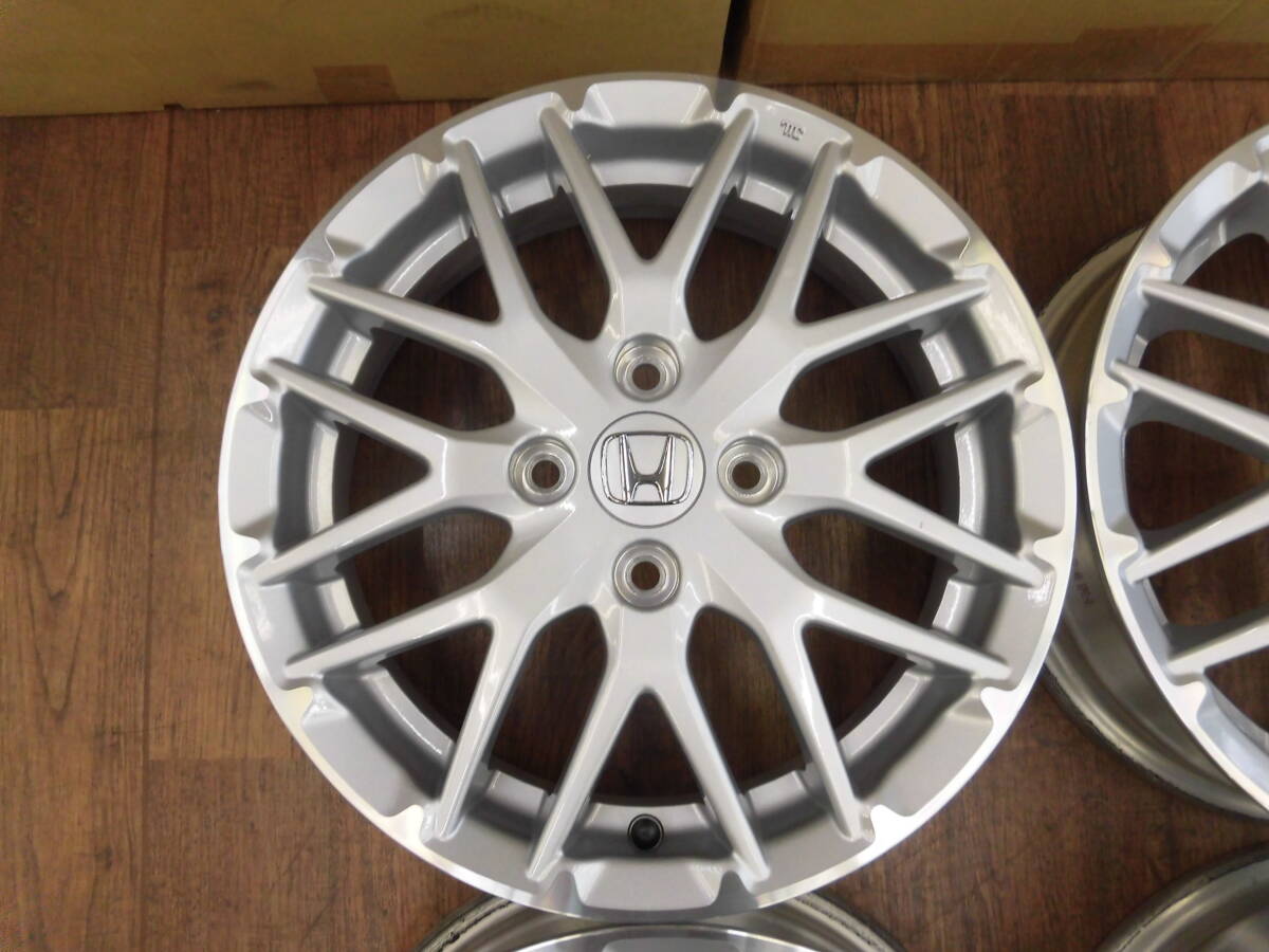 程度良好!! ホイールのみ４本!!◆ホンダ JF3 N-BOX 后期 純正◆15インチ 4.5J+45 100/4H◆HONDA N-WGN N-ONE 他 タイヤ交換 車検用