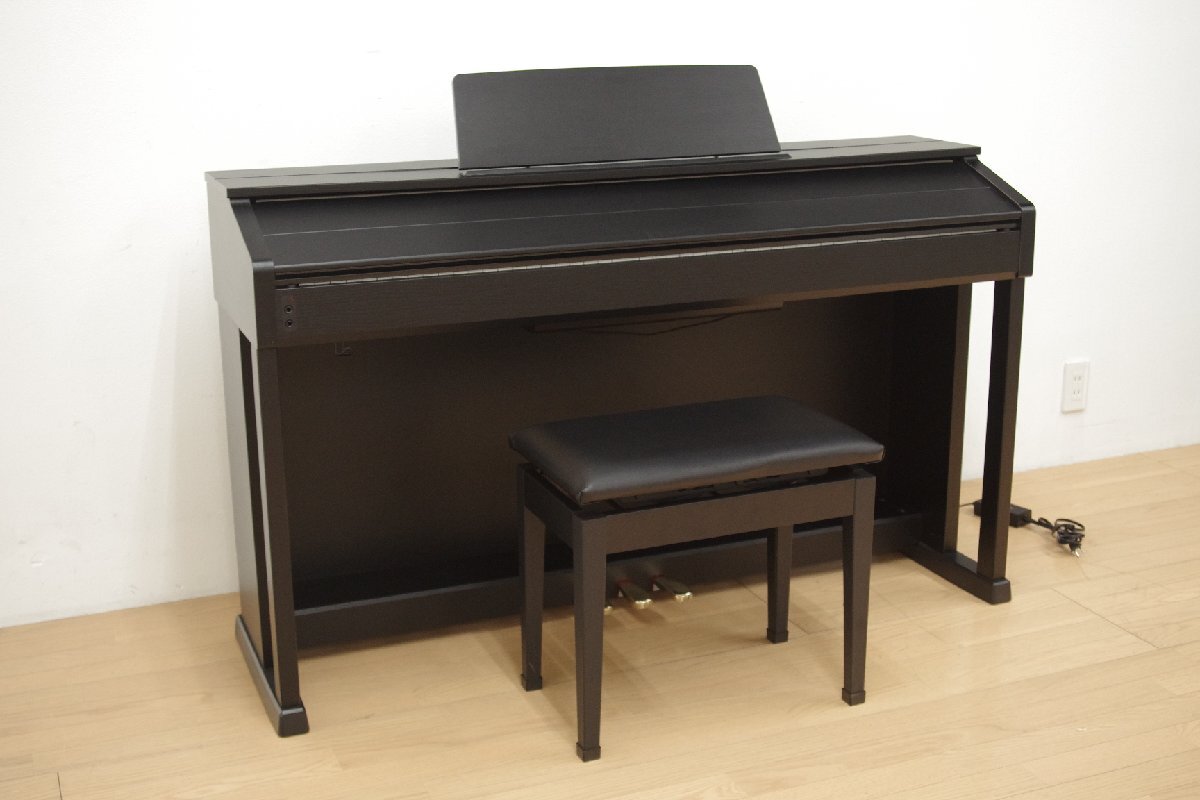 (値下げしました)CELVIANO AP-460 16年製 黒色ピアノ 椅子付き 値下げしました)CELVIANO AP-460 16年製 黒色ピアノ 椅子付き