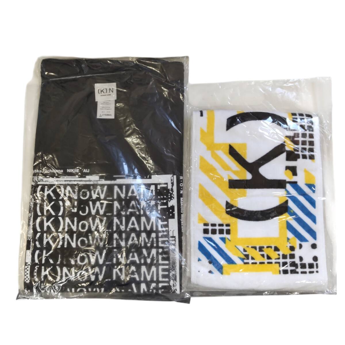 【未使用】 (K)NoW_NAME マフラータオル ロゴTシャツ ×2個 セット グッズ アニメ 本體のみ W82620RK