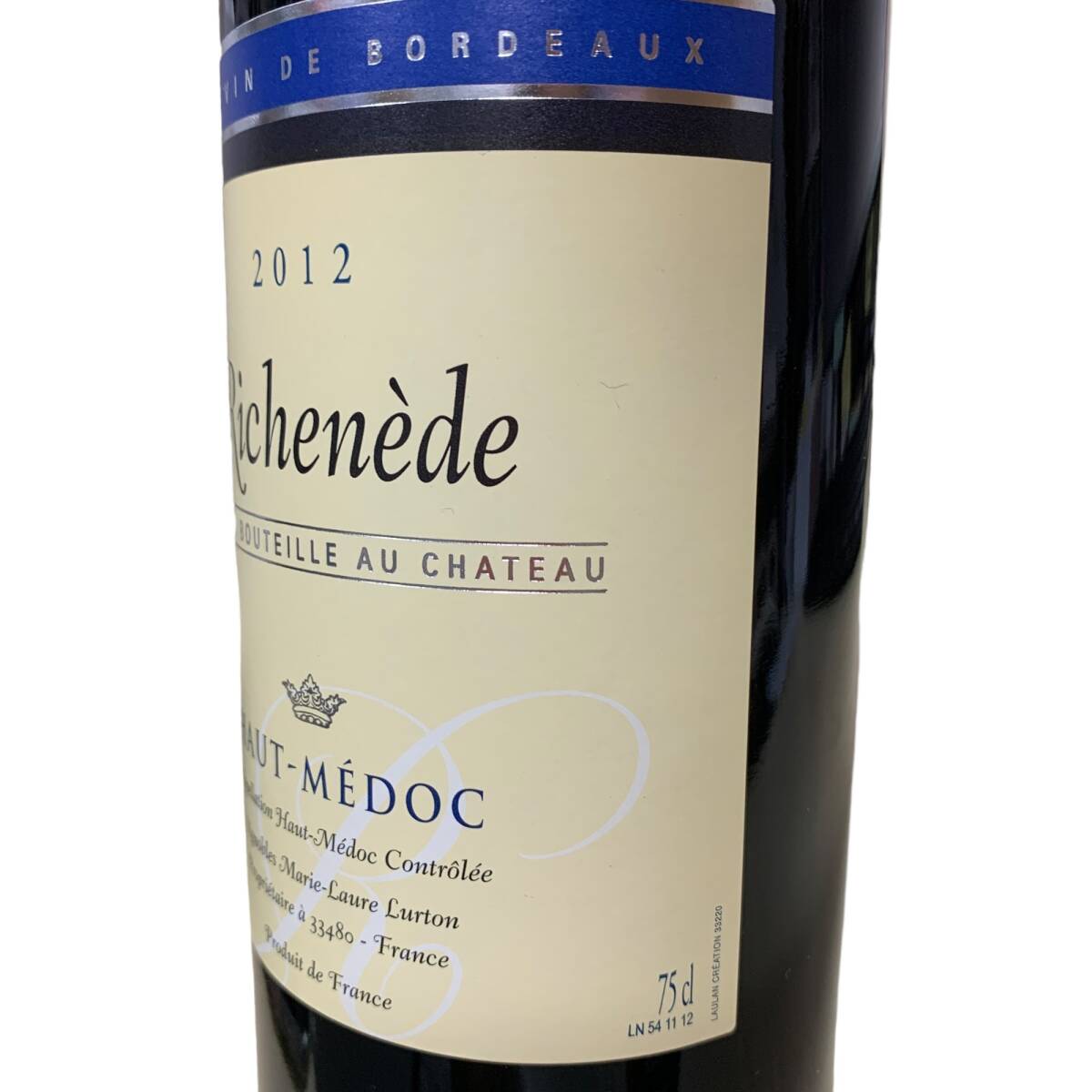 ◆未開栓◆ Richenede 2012 HAUT-MEDOC ワイン 赤 750ml 13％ レッドワイン 果実酒 お酒 P67320NL