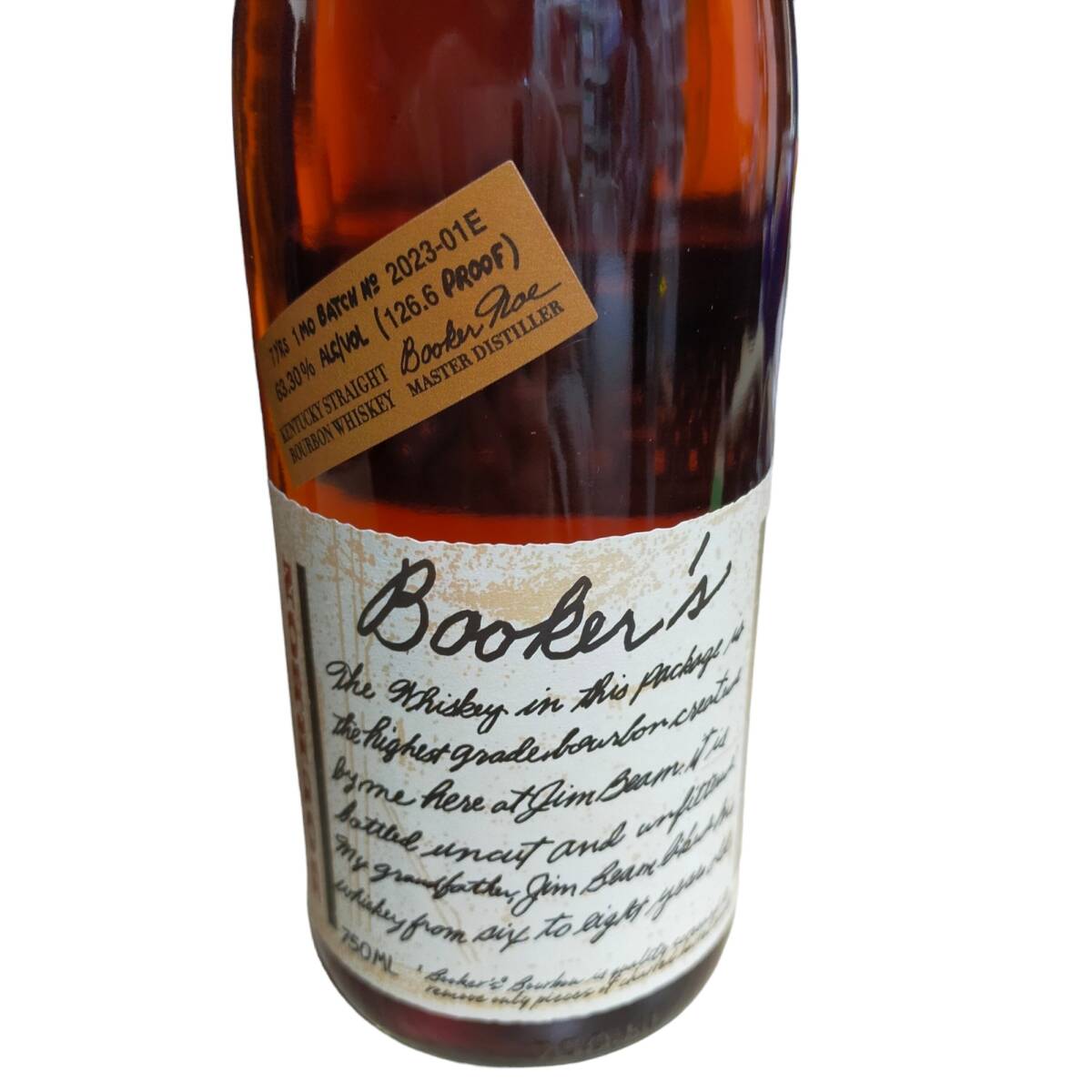 ◆未開栓◆※陸送限定 BOOKER'S ブッカーズ 木箱 ウィスキー グレーン モルト 750ml 63% Q60661NH