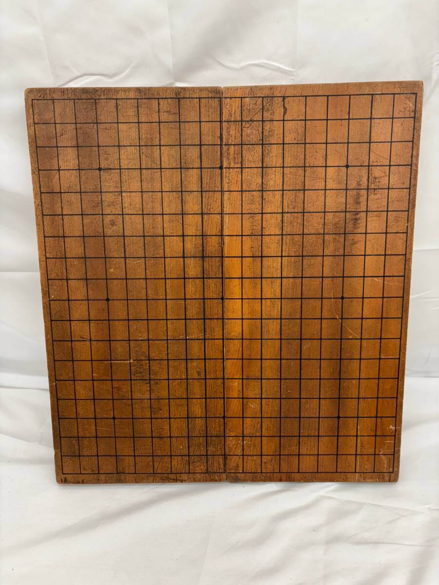 中古品】囲碁セット 碁盤 白碁石 黒碁石 まとめ売りセット