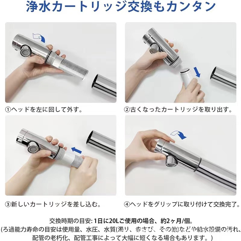 (A) TOTO 互換 浄水カートリッジ TH658-3 高性能 1個(gè)入り 塩素除去 交換用フィルター