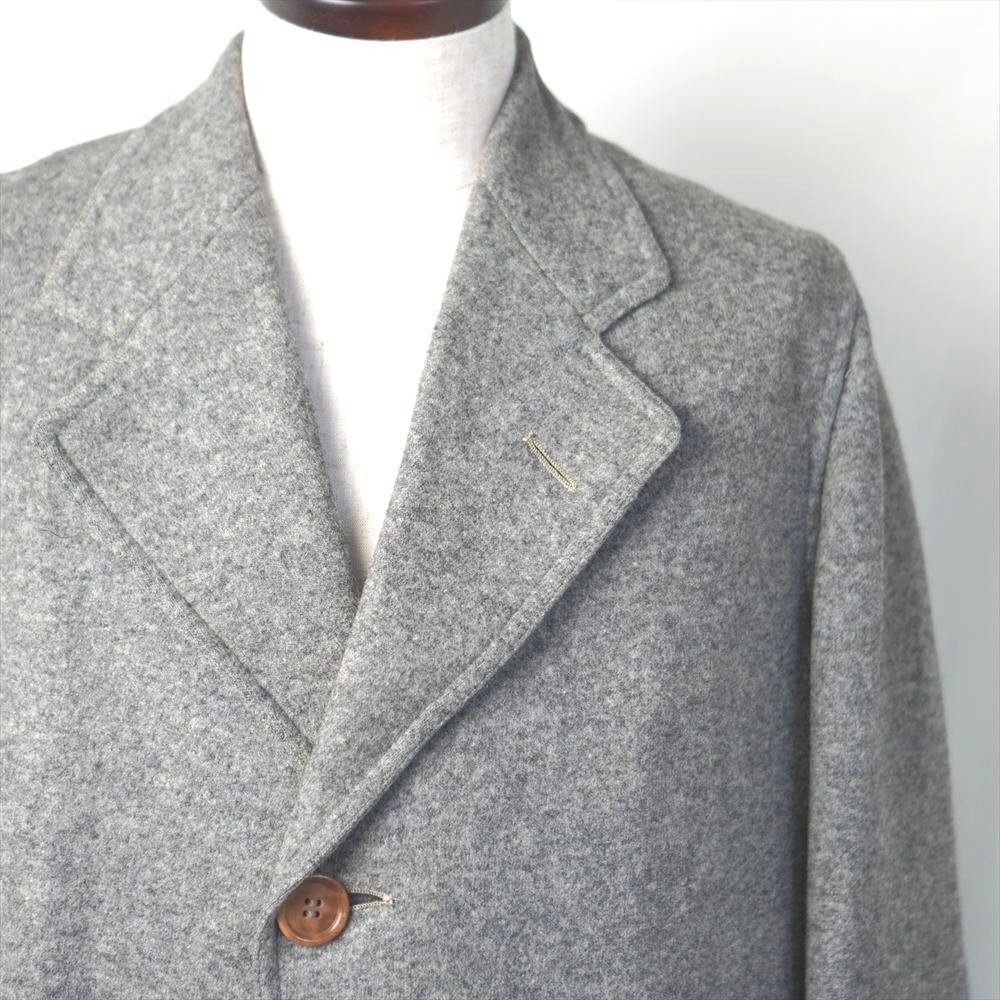 30s40s50s ビンテージ Printz プリンツ Scha Knit チェスターコート ウール グレー _画像1