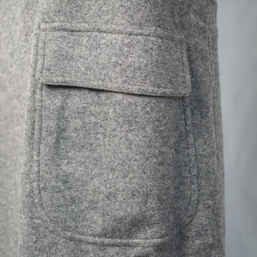 30s40s50s ビンテージ Printz プリンツ Scha Knit チェスターコート ウール グレー _画像9