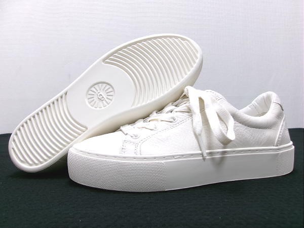  новый товар *UGG* UGG *Zilo The iro* кожа спортивные туфли *22cm* слоновая кость 