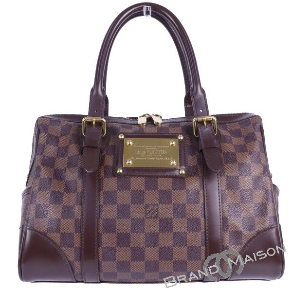 Aランク【ルイ・ヴィトン】バークレー/N52000/ダミエ/ハンドバッグ/ブラウン/LOUIS VUITTON/エベヌ/レディース_画像1
