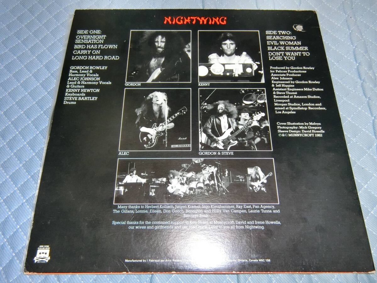 !_NIGHTWING/BLACK SUMMER зарубежная запись LP запись немного длинный царапина число книга@ незначительный потерто есть, jacket дрель дыра есть UKmero - -
