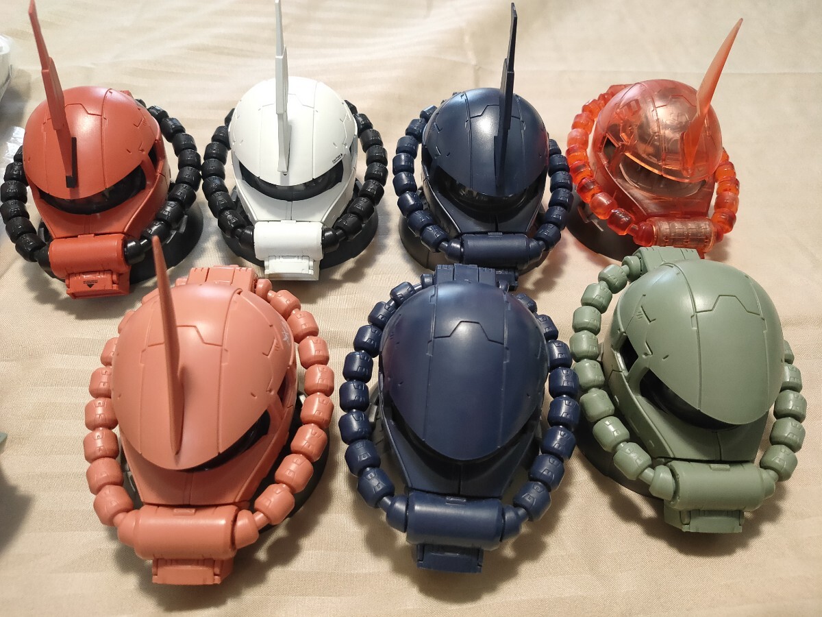 EXCEED MODEL ZAKU HEAD エクシードモデル　ザクヘッド　セミコンプ ドムヘッド　カスタムパーツ　限定版　47個セット ガシャポン